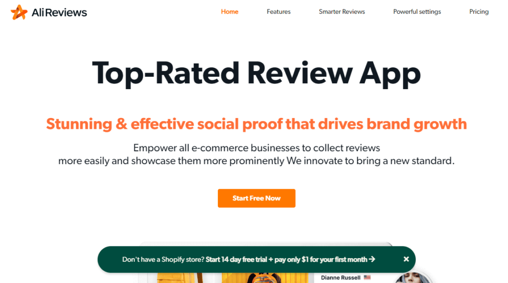 AliReviews Shopify Product Review App