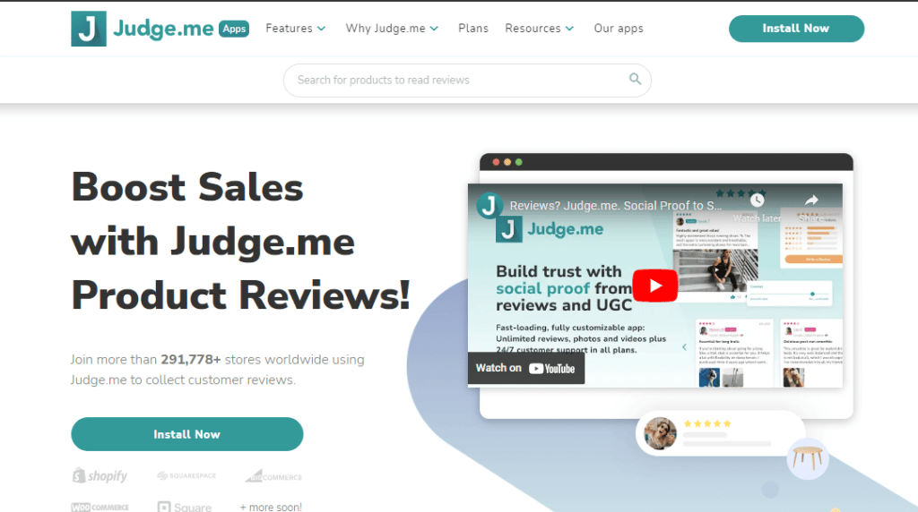 Judge.me product review website