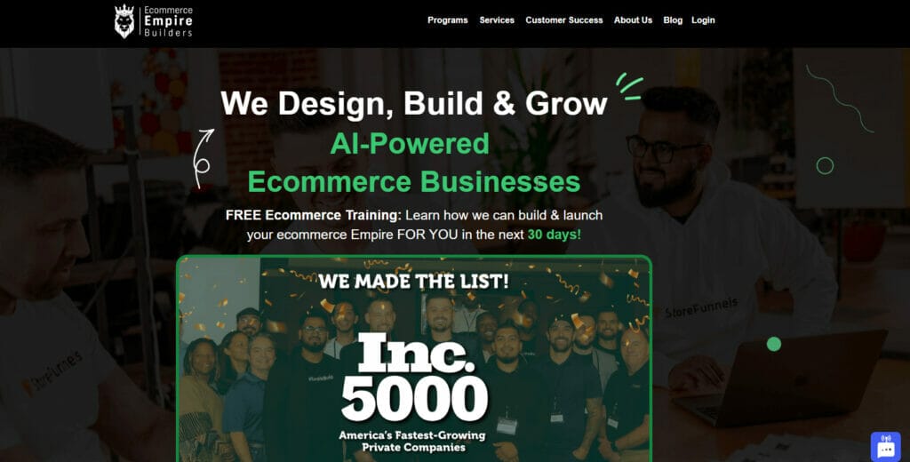 Ecommerce Empire Builders Podcast Home Page