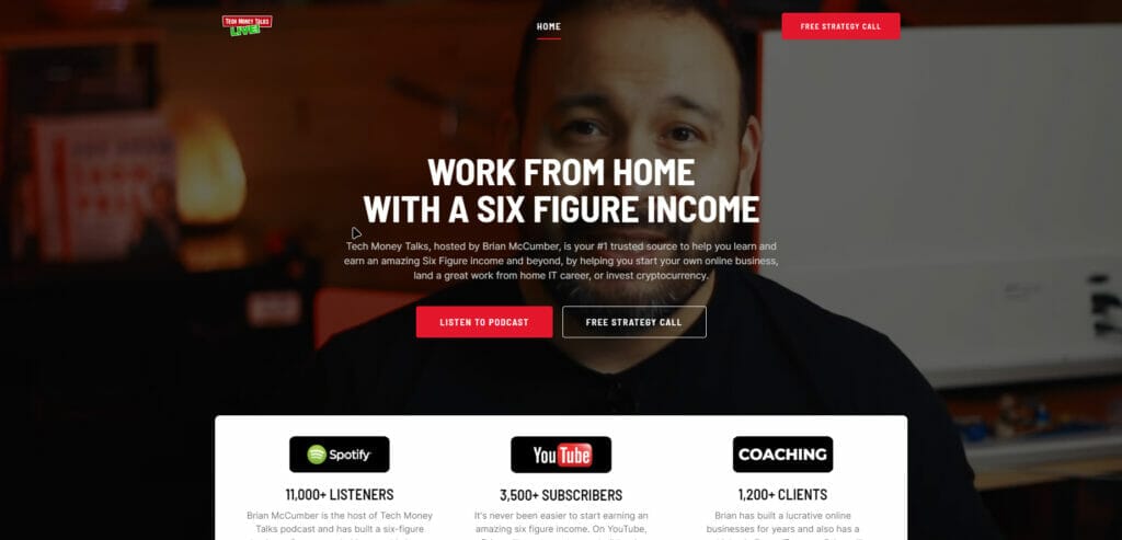 TechMoneyTalks Podcast Home Page